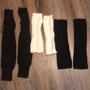 Set of 3 pairs of boot socks/leg warmers